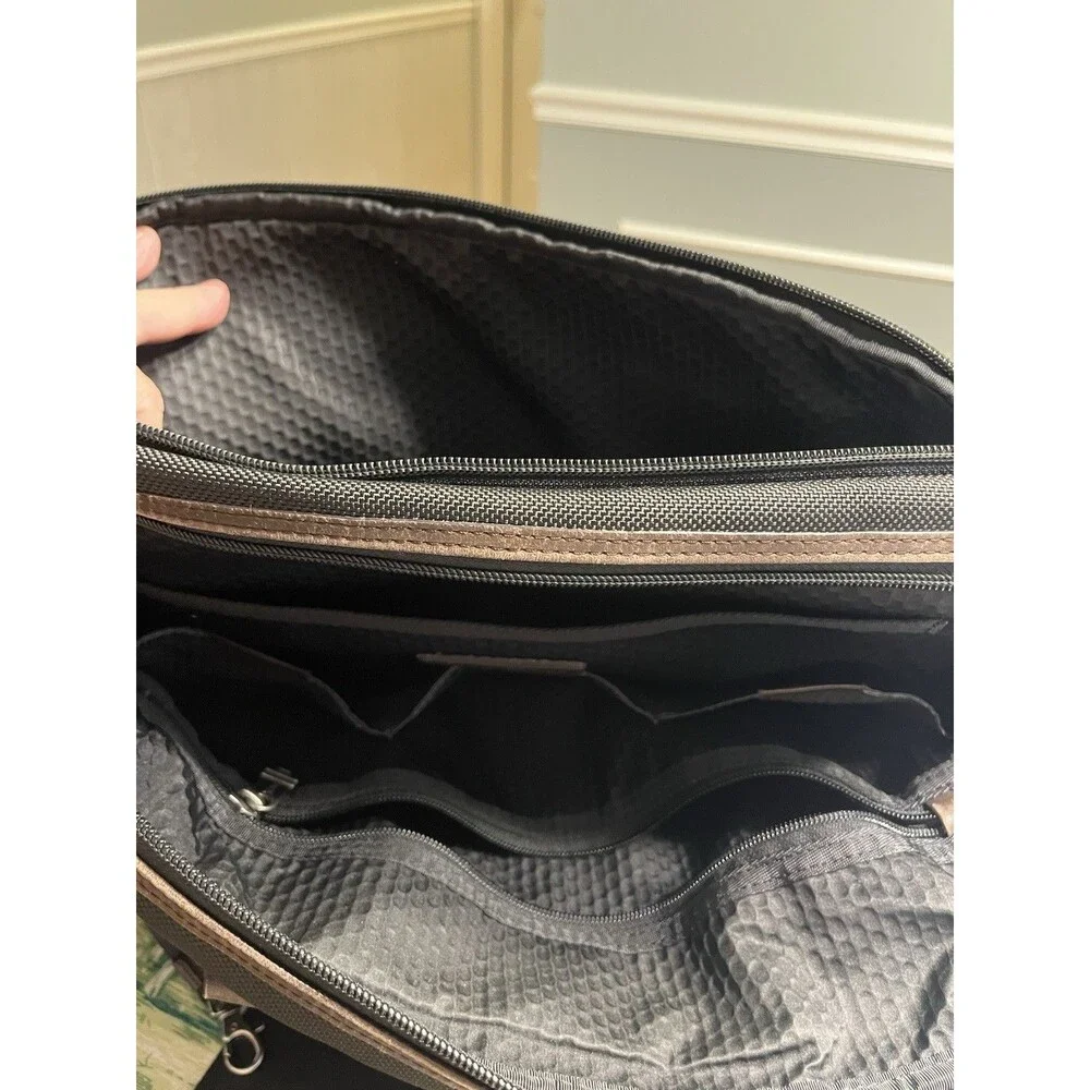 TUMI Alpha Bravo McNair Slim Briefcase Black Ballistic Nylon Leather 22611HKH